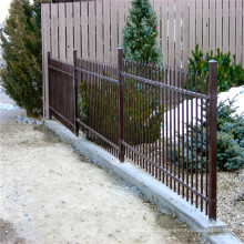 Schwarzer Eisen Palisade Fence für Garten